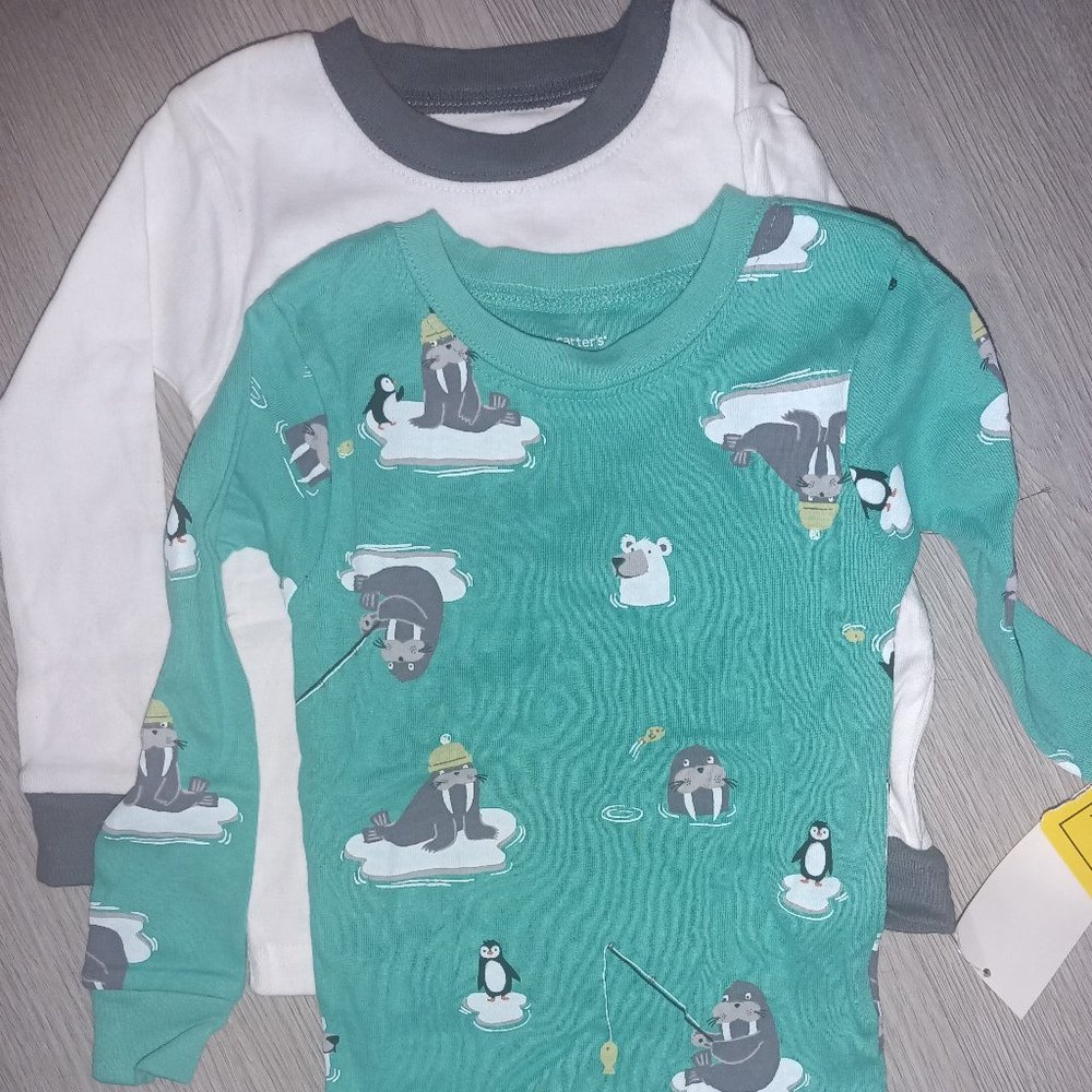 Kids Carters Sea Creature Pajama Tops NWT